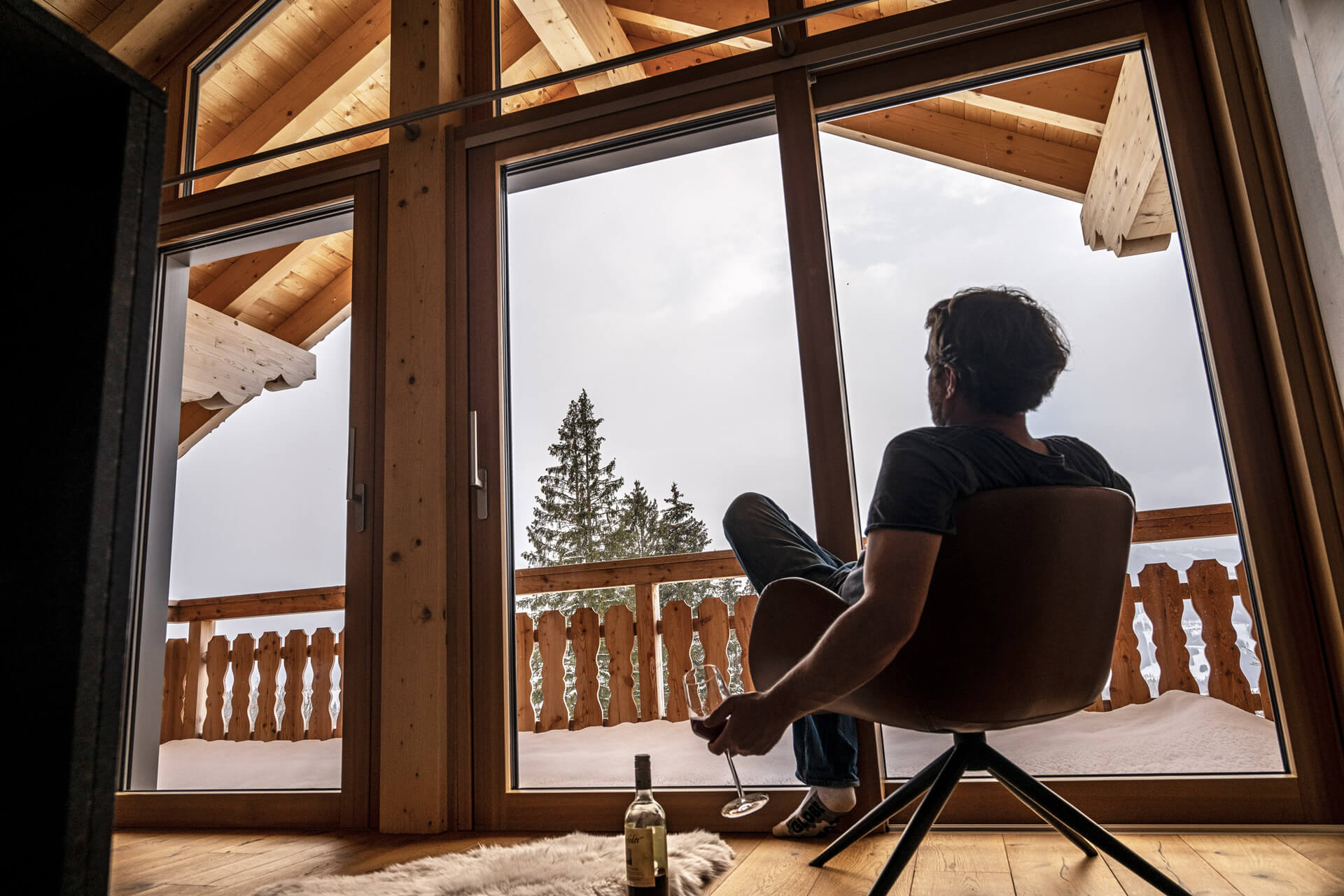 An alpine designer bedroom